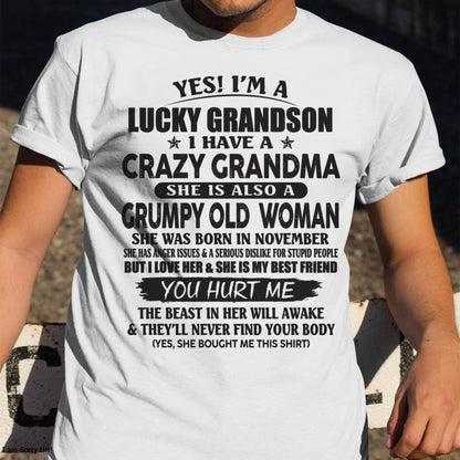 NOVEMBER - LUCKY GRANDSON OF CRAZY GRANDMA -  FROM GRANDMA - TIEN11 (SKU10-173-11)