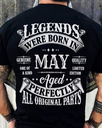 LEGENDS WERE BORN IN MAY - T-SHIRT FOR MAN - DOAN05 (SKU08-37-05)