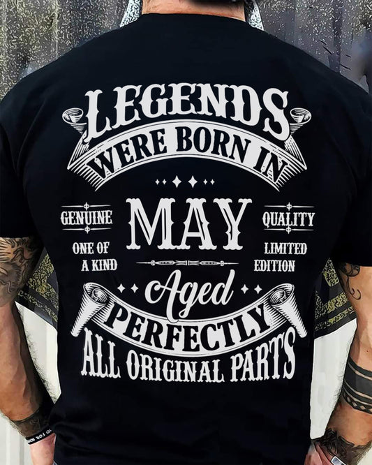 LEGENDS WERE BORN IN MAY - T-SHIRT FOR MAN - DOAN05 (SKU08-37-05)