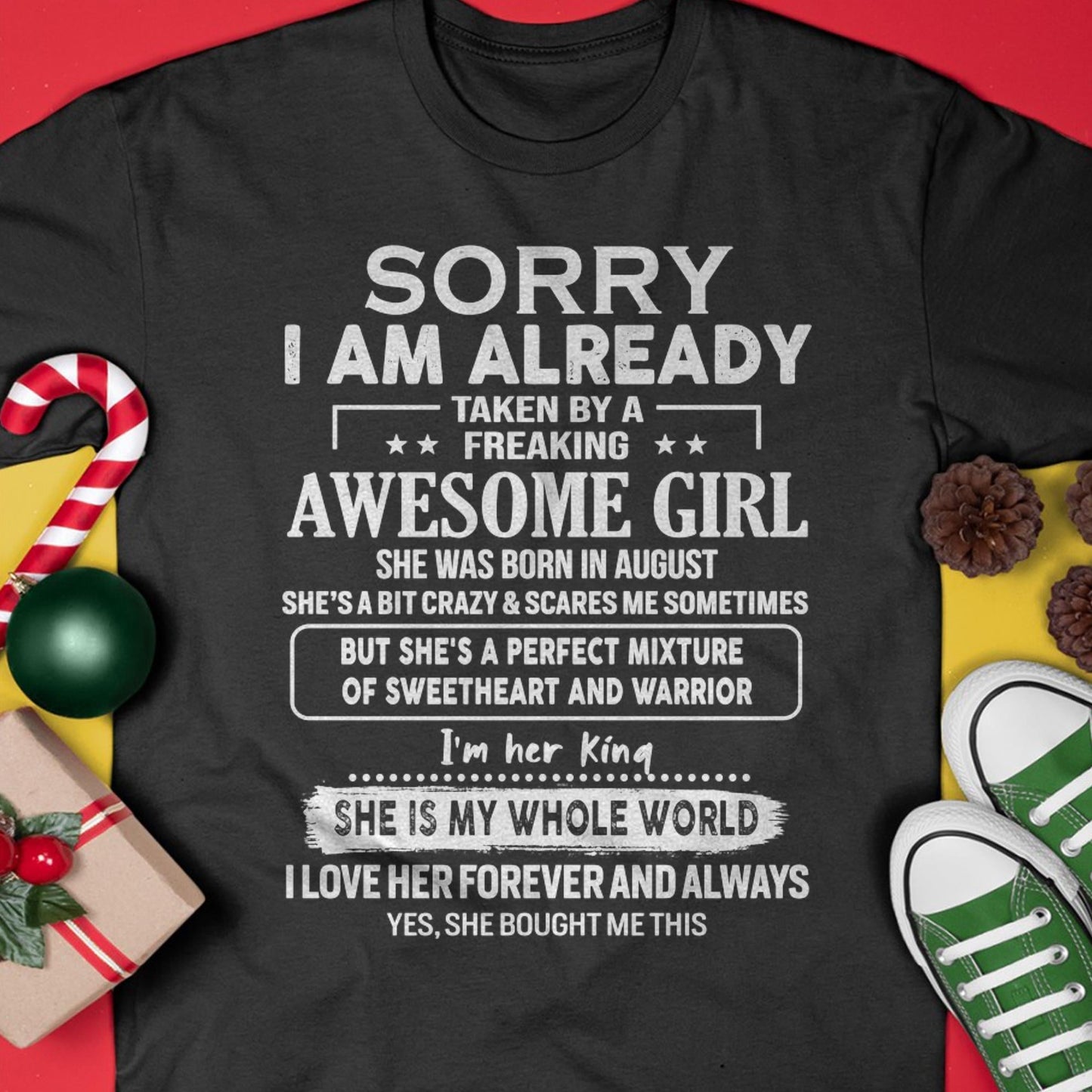 August - Awesome Girl - Perfect Gift For Your Boyfriend, Husband From Wife - TIEN08 (SKU04-86MT-08)