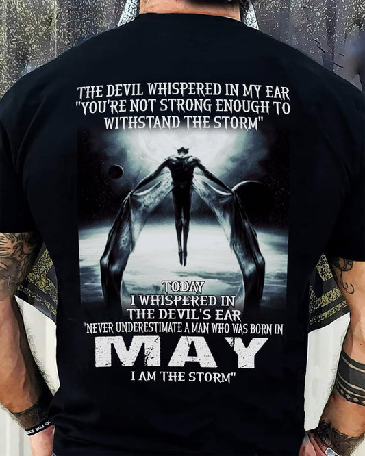 MAY - THE DEVIL WHISPERED IN MY EAR - T-SHIRT FOR MAN - DOAN05 (SKU08-35-05)