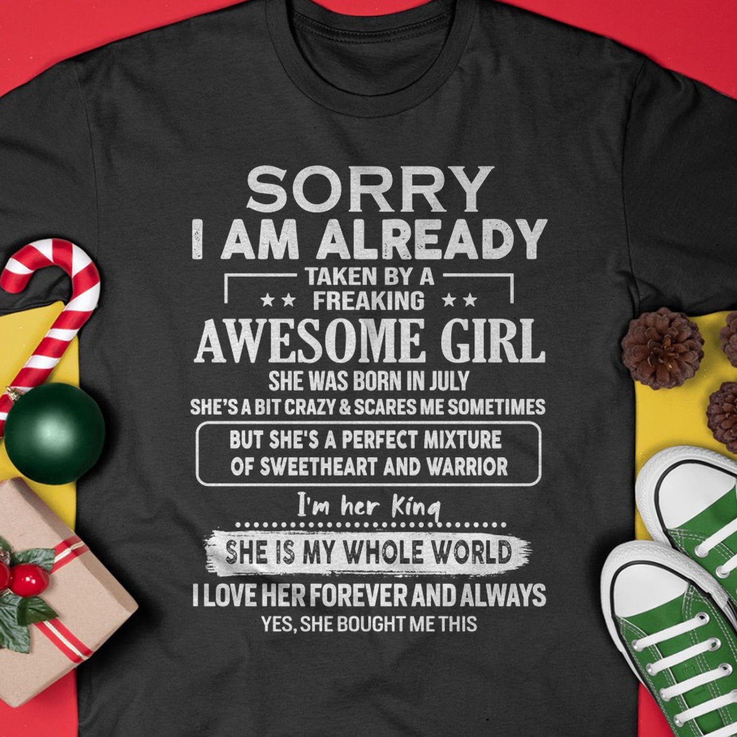 July - Awesome Girl - Perfect Gift For Your Boyfriend, Husband From Wife - TIEN07 (SKU04-86MT-07)