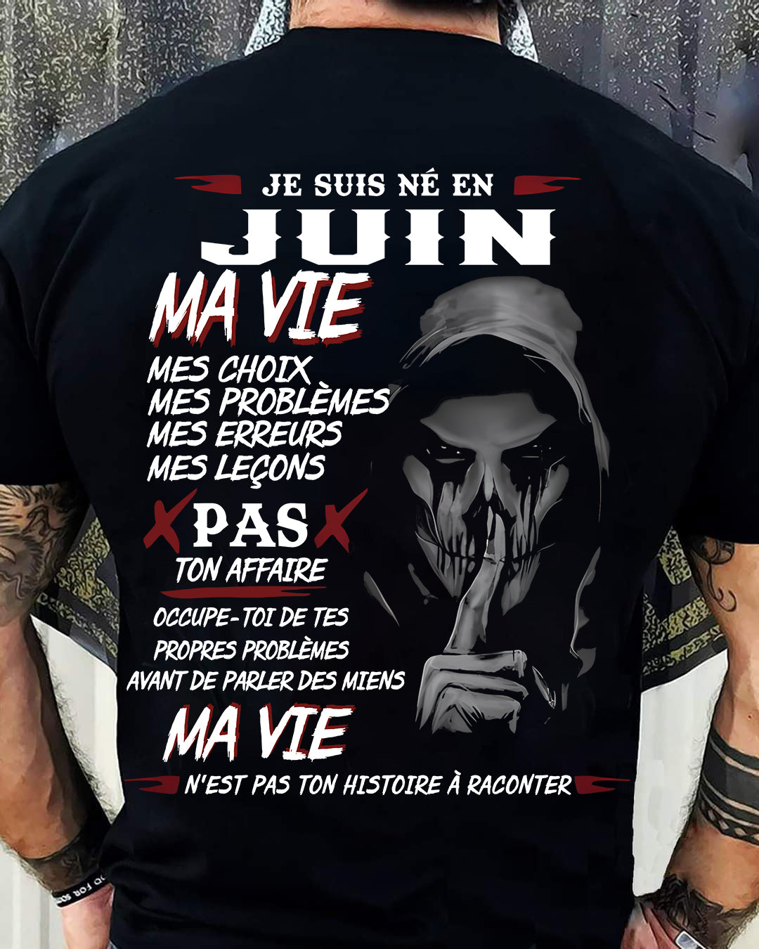 MA VIE – T-shirt pour homme – DOAN06 (SKU12-269-06)