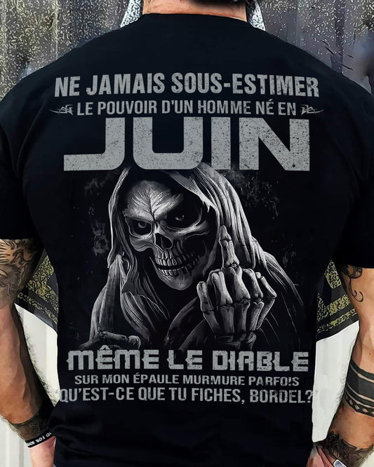 LE POUVOIR D’UN HOMME NÉ EN – T-SHIRT POUR HOMME – DOAN06 (SKU08-61-06)