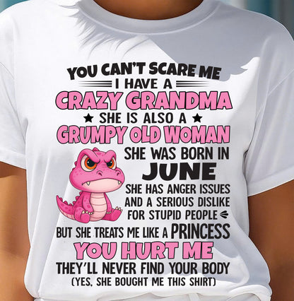 You Can’t Scare Me - Gift For Grandson And Granddaughter From Grandma - DOAN06 (SKU09-130-06)
