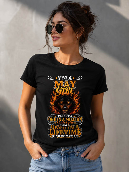 MAY – "I AM A ONCE IN A LIFETIME KIND OF WOMAN" – YELLOW VERSION – T – SHIRT FOR WOMEN – TIEN05 (SKU2607-327-05)