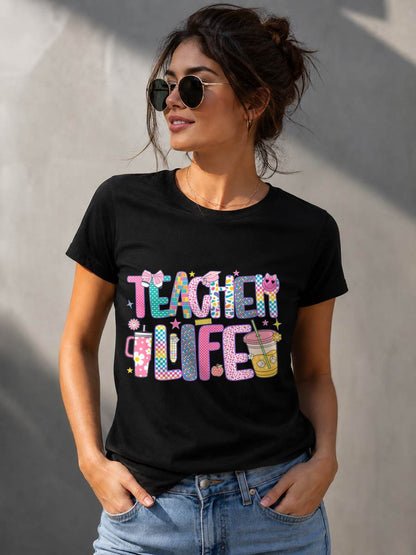 "TEACHER LIFE" – T – SHIRT FOR WOMEN – TIEN00 (SKU2607-176)