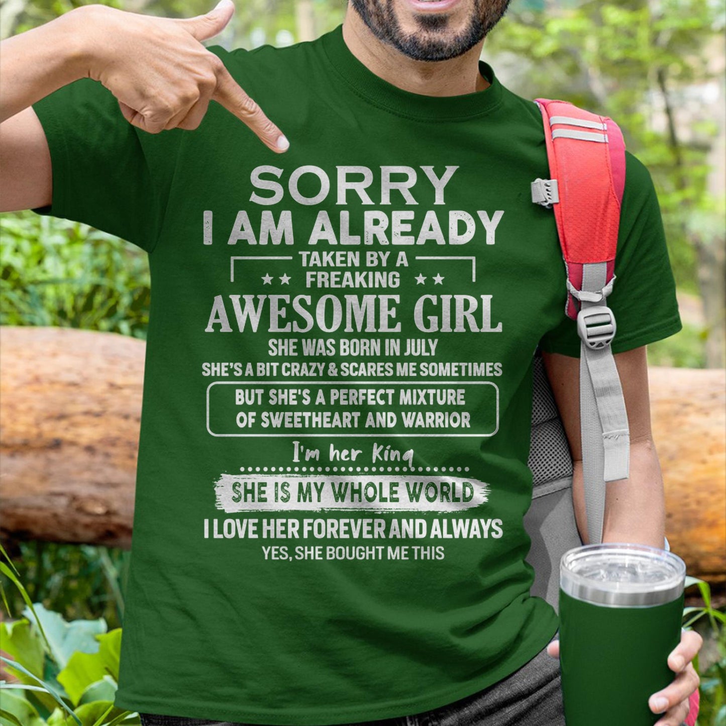 July - Awesome Girl - Perfect Gift For Your Boyfriend, Husband From Wife - TIEN07 (SKU04-86MT-07)