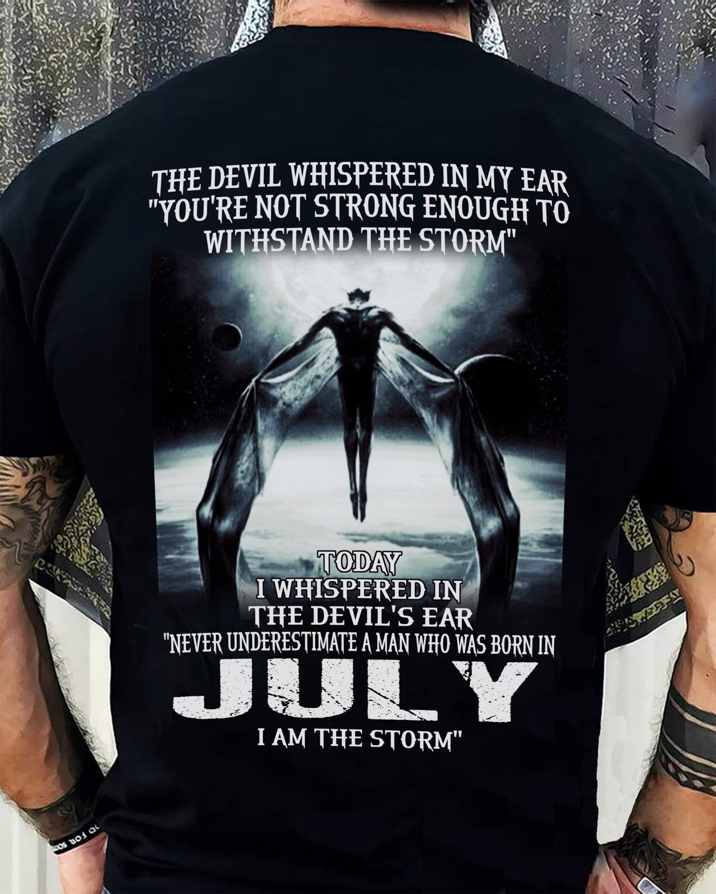 JULY - THE DEVIL WHISPERED IN MY EAR - T-SHIRT FOR MAN - DOAN07 (SKU08-35-07)