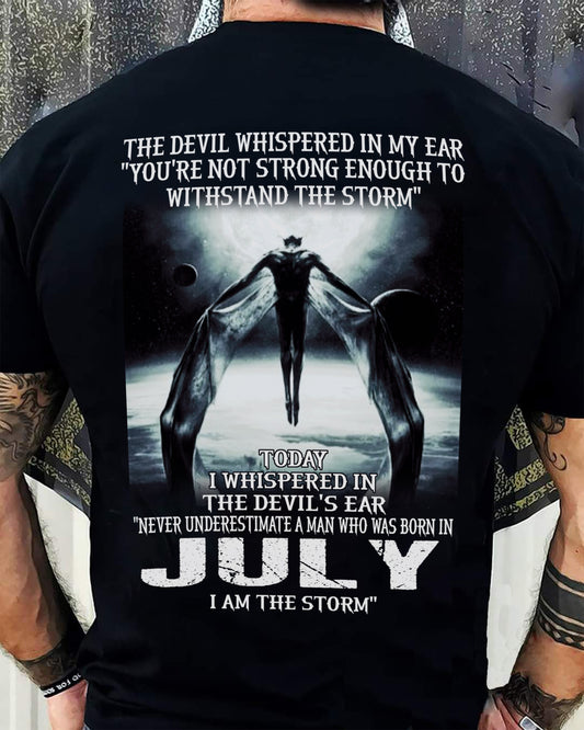 JULY - THE DEVIL WHISPERED IN MY EAR - T-SHIRT FOR MAN - DOAN07 (SKU08-35-07)