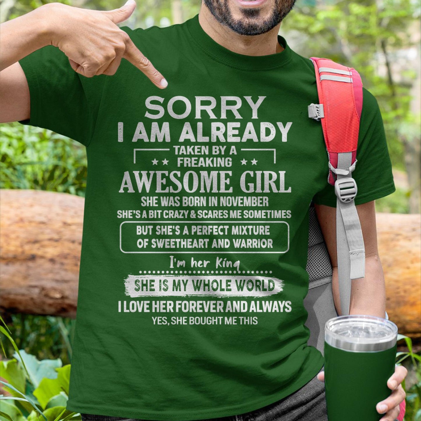 November - Awesome Girl - Perfect Gift For Your Boyfriend, Husband From Wife - TIEN11 (SKU04-86MT-11)