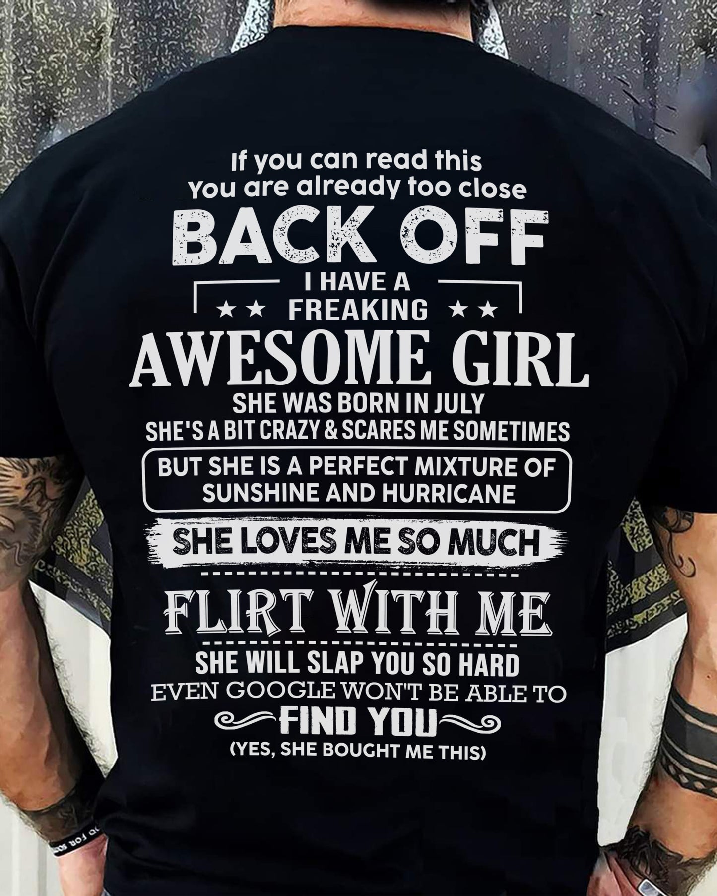 July – Awesome Girlfriend Born In July – Special gift for your Boyfriend – From Wife DOAN07 (SKU06-17-07)