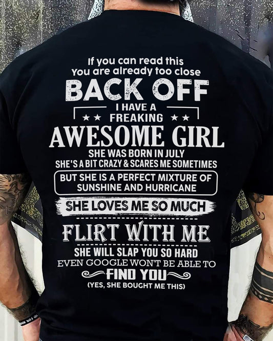 July – Awesome Girlfriend Born In July – Special gift for your Boyfriend – From Wife DOAN07 (SKU06-17-07)