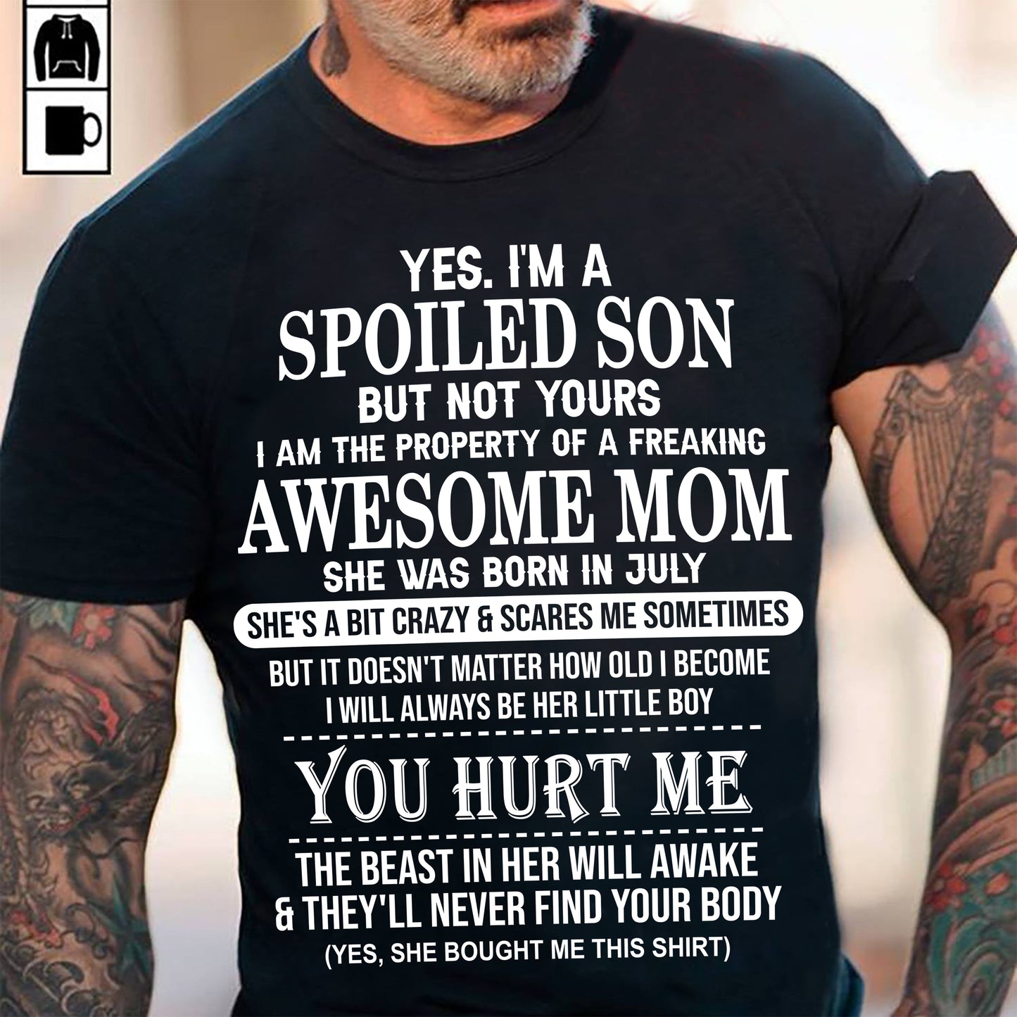 July - Awesome Mom Born In July - Special gift for Son From Mom - TIEN07 (SKU10-45-07)