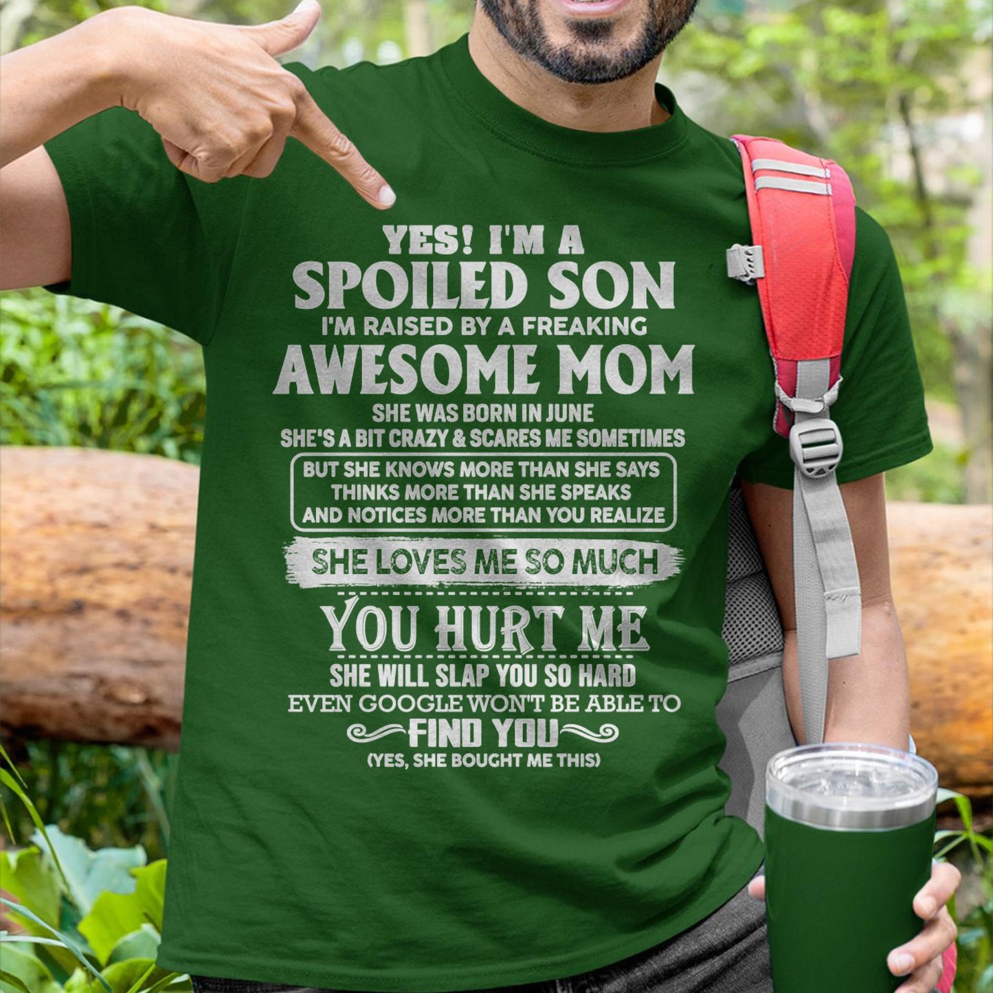 June - Awesome Mom - Perfect Gift For Spoiled Son From Mom - TIEN06 (SKU05-47-06)