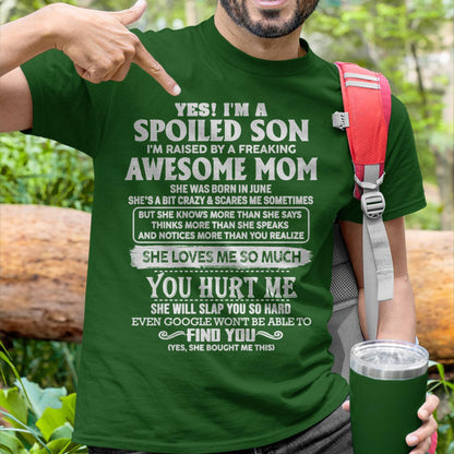June - Awesome Mom - Perfect Gift For Spoiled Son From Mom - TIEN06 (SKU05-47-06)