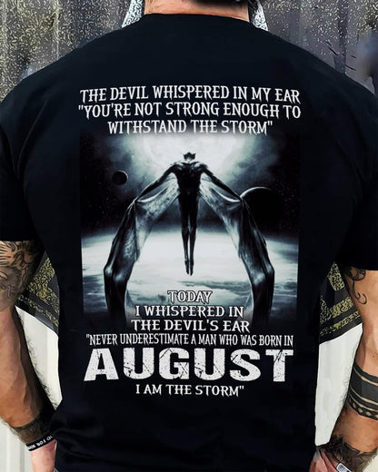 AUGUST - THE DEVIL WHISPERED IN MY EAR - T-SHIRT FOR MAN - DOAN08 (SKU08-35-08)