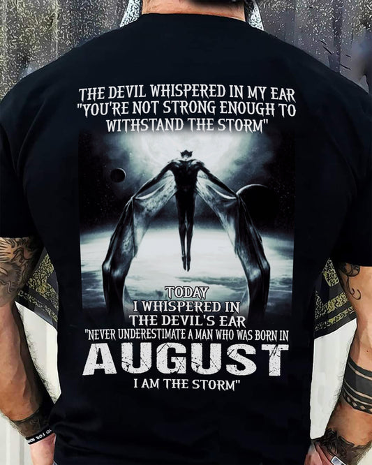AUGUST - THE DEVIL WHISPERED IN MY EAR - T-SHIRT FOR MAN - DOAN08 (SKU08-35-08)