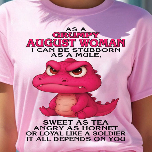 As A Grumpy January Woman - T Shirt For Woman - DOAN08 (SKU09-31-08)
