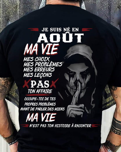 MA VIE – T-shirt pour homme – DOAN08 (SKU12-269-08)