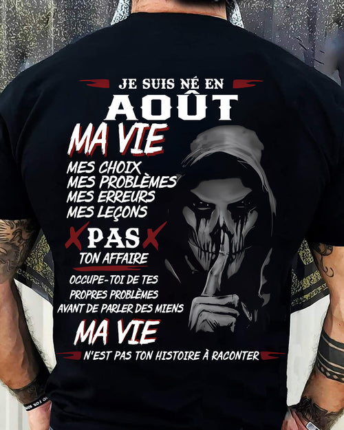 MA VIE – T-shirt pour homme – TIEN08 (SKU12-269-08)