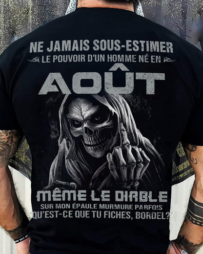 LE POUVOIR D’UN HOMME NÉ EN – T-SHIRT POUR HOMME – DOAN08 (SKU08-61-08)