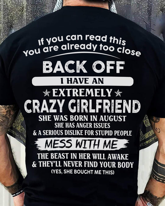 August - If You Can Read This You Are Already Too Close - Gift For Your Boyfriend, Husband From Wife - DOAN08 (SKU07-175-08)