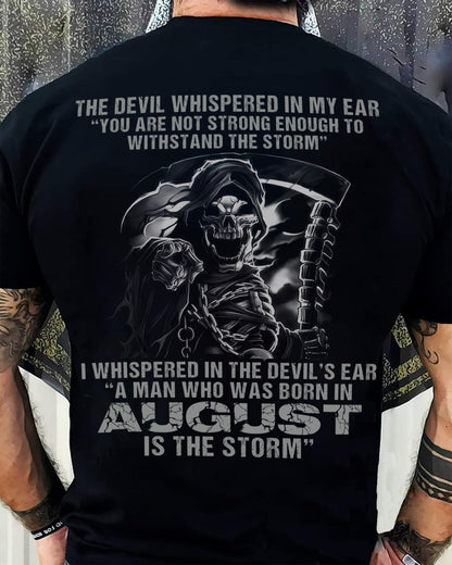 August - The Devil Whispered In My Ear - T-Shirt For Man - DOAN08 (SKU08-87-08)