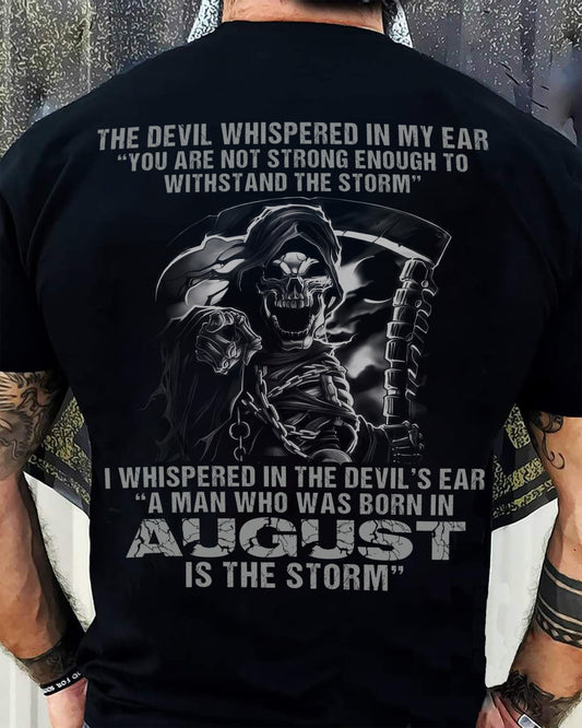 August - The Devil Whispered In My Ear - T-Shirt For Man - DOAN08 (SKU08-87-08)