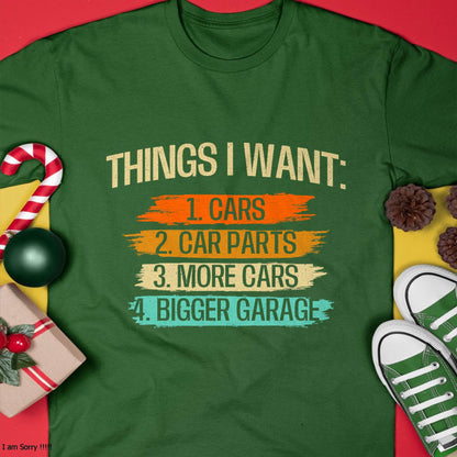 Things I Want - Car Parts Enthusiast Auto Mechanic Engine T-Shirt - Gift For Mechanic - DOAN (SKUM08-D13)