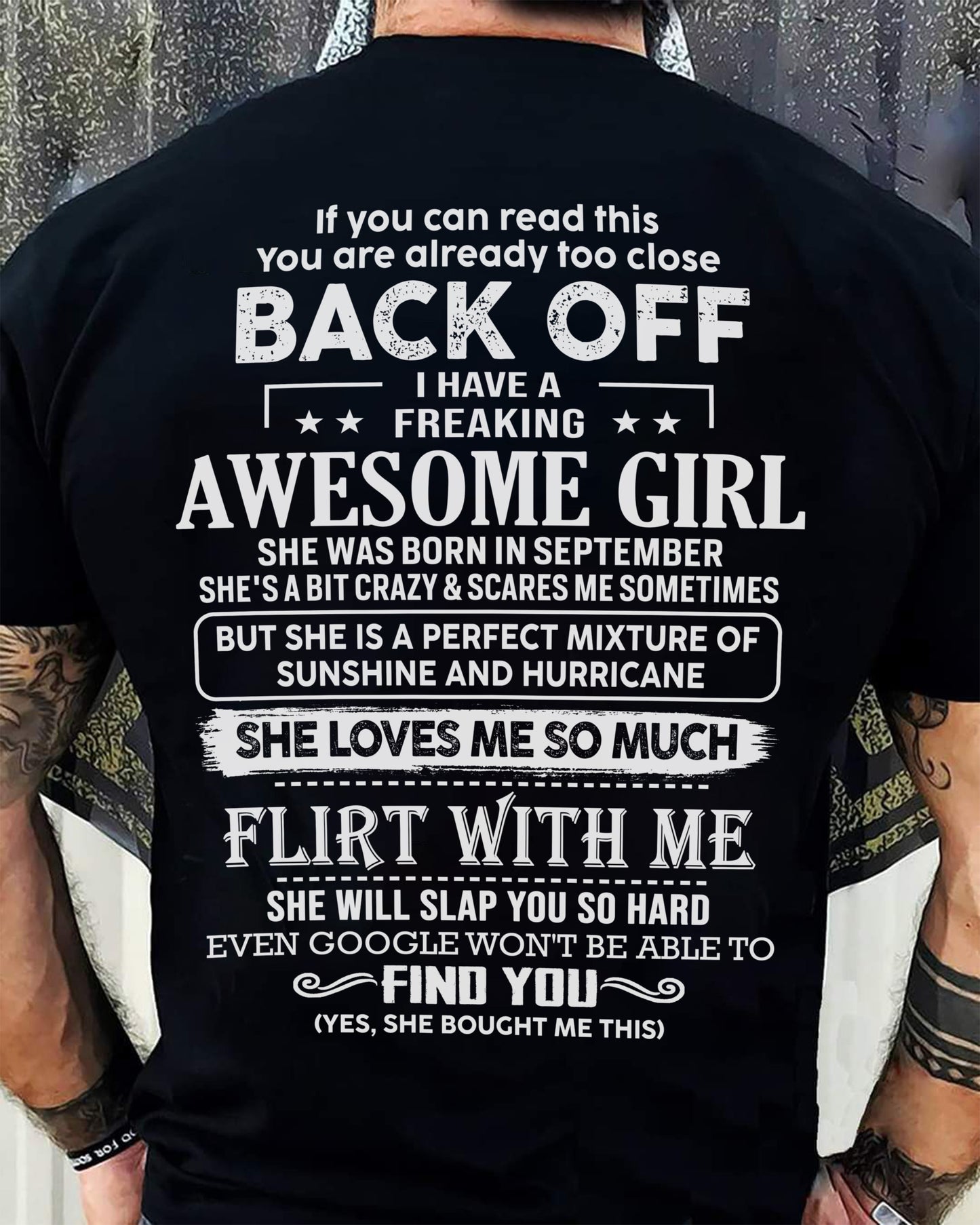 September – Awesome Girlfriend Born In September – Special gift for your Boyfriend – From Wife DOAN09 (SKU06-17-09)