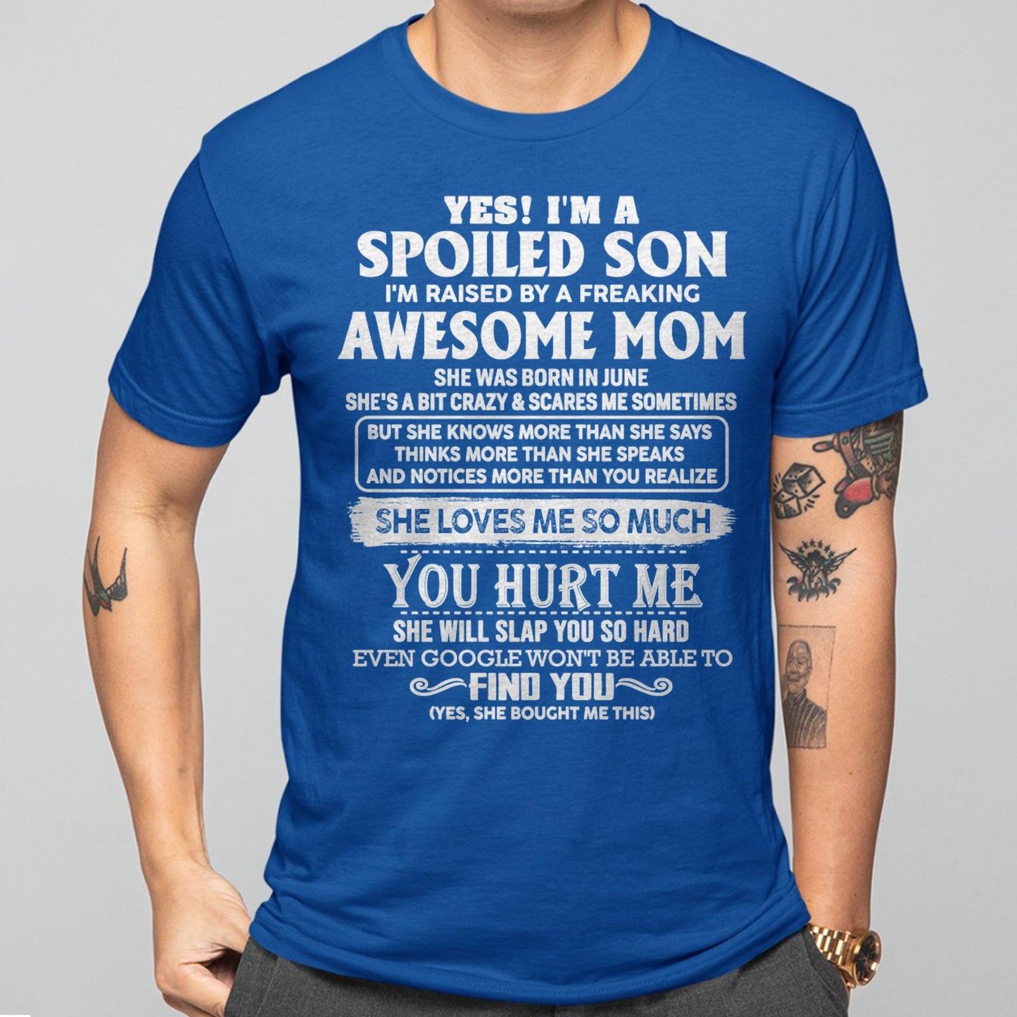 June - Awesome Mom - Perfect Gift For Spoiled Son From Mom - TIEN06 (SKU05-47-06)