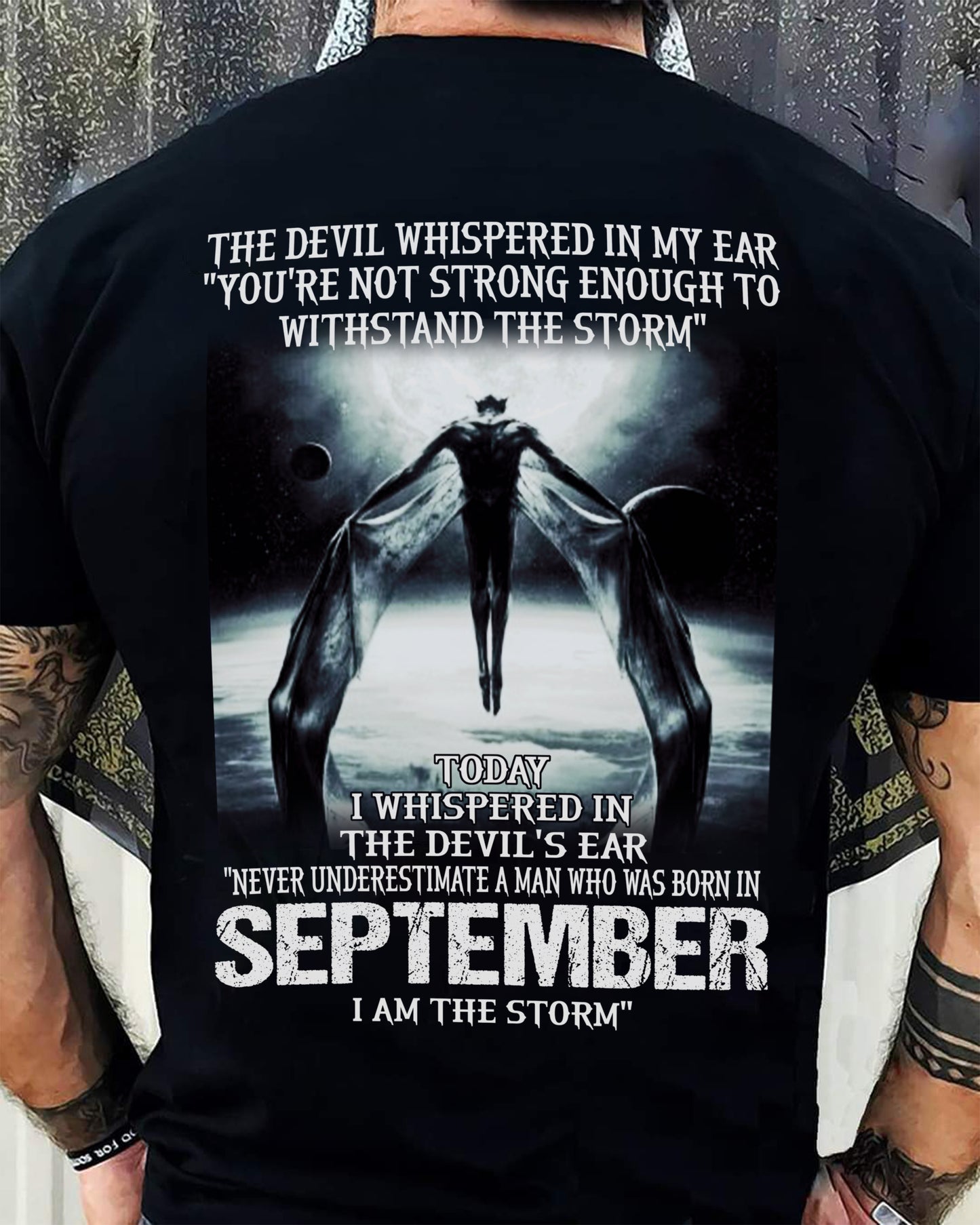 SEPTEMBER - THE DEVIL WHISPERED IN MY EAR - T-SHIRT FOR MAN - DOAN09 (SKU08-35-09)
