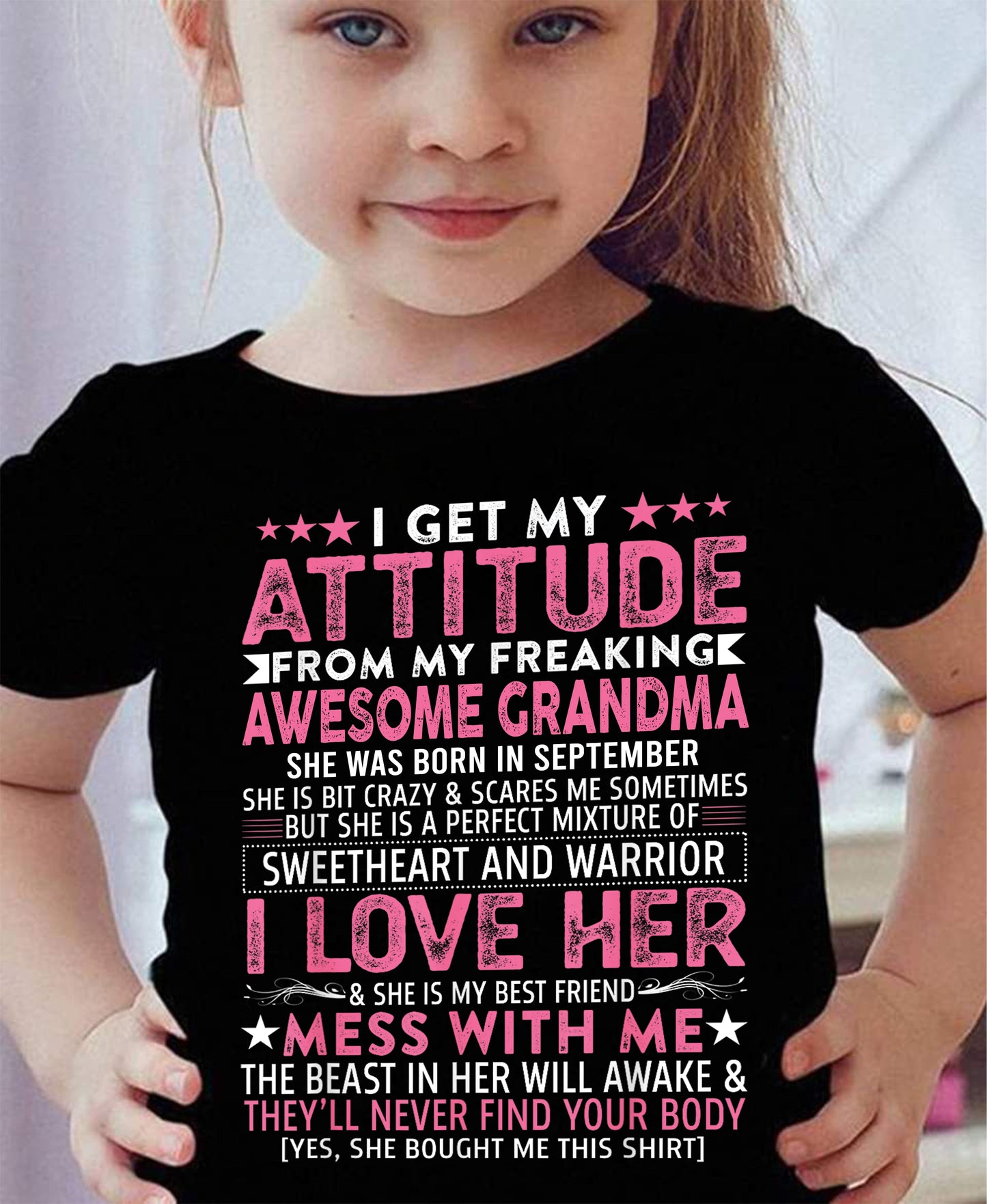 I GET MY ATTITUDE FROM MY GRANDMA SEPTEMBER EDITION – FROM GRANDMA TO GRANDDAUGHTER TIEN09 (SKU07-163-09)