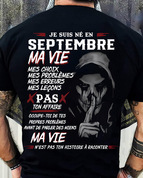MA VIE – T-shirt pour homme – TIEN09 (SKU12-269-09)