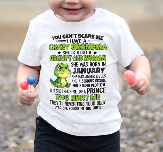 You Can’t Scare Me - Gift For Grandson And Granddaughter From Grandma - DOAN01 (SKU09-85-01)