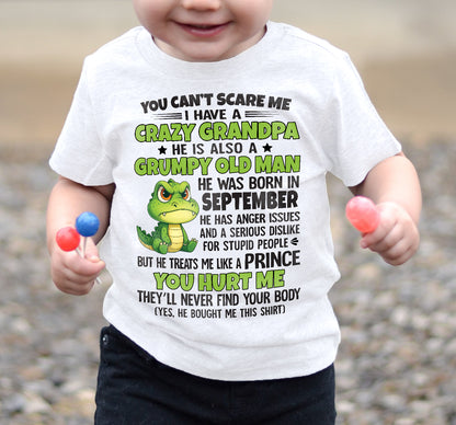 YOU CAN’T SCARE ME - GIFT FOR GRANDSON AND GRANDDAUGHTER FROM GRANDPA - DOAN09 (SKU09-121-09)