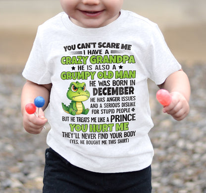 YOU CAN’T SCARE ME - GIFT FOR GRANDSON AND GRANDDAUGHTER FROM GRANDPA - DOAN12 (SKU09-121-12)