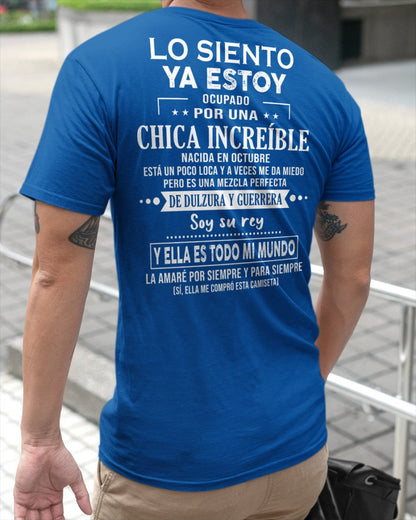 Lo siento chicas, ya estoy pillado - Mi novia está un poco loca y es adorable - Regalo especial para tu novio o esposo - (SKU04-156-10) - NTTD10
