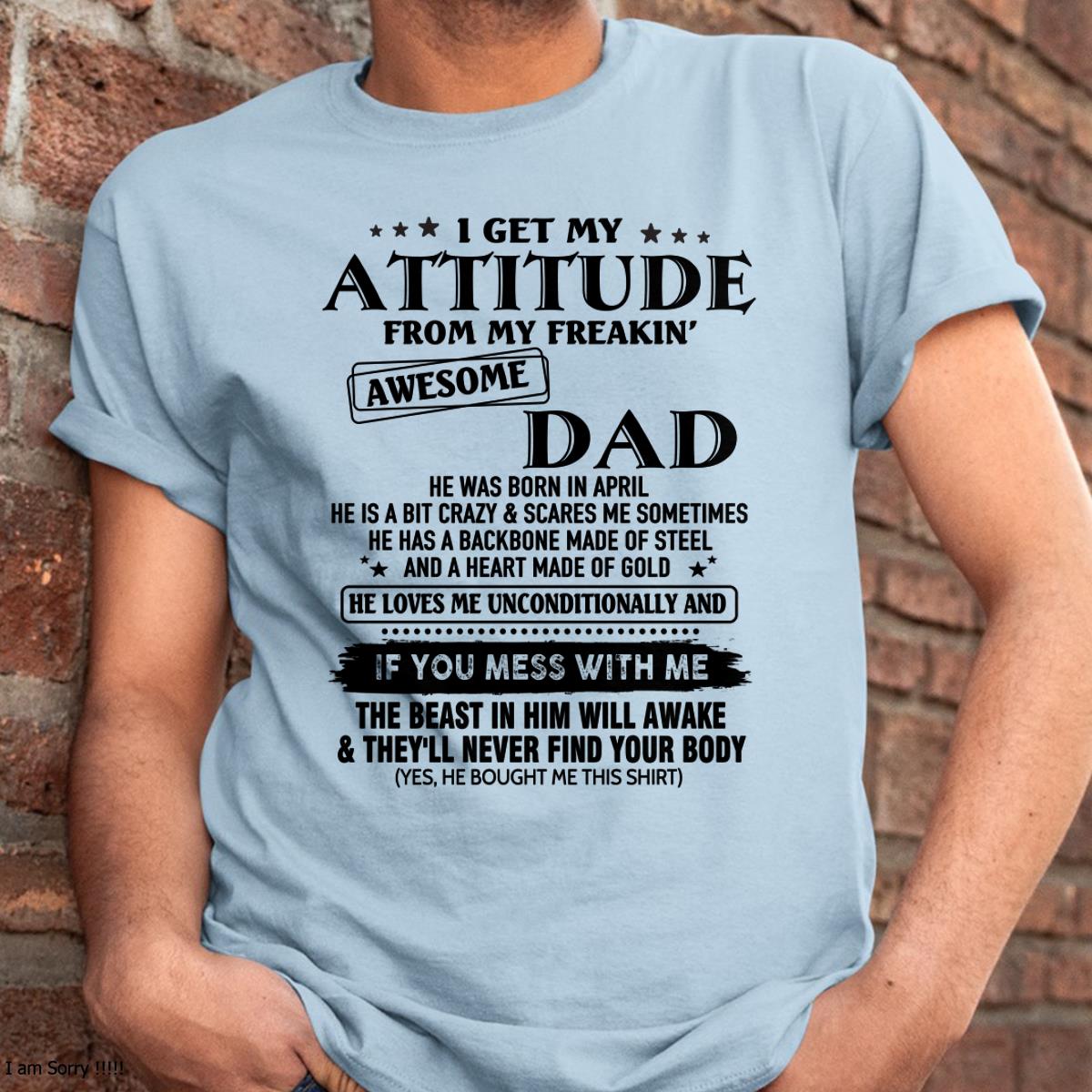 April - Gift For Son and Daughter From Dad - DOAN04 - (SKU-TDADC-04)
