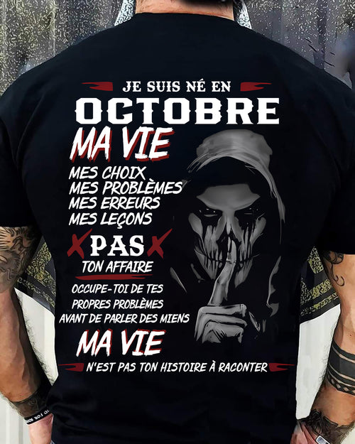 MA VIE – T-shirt pour homme – TIEN10 (SKU12-269-10)