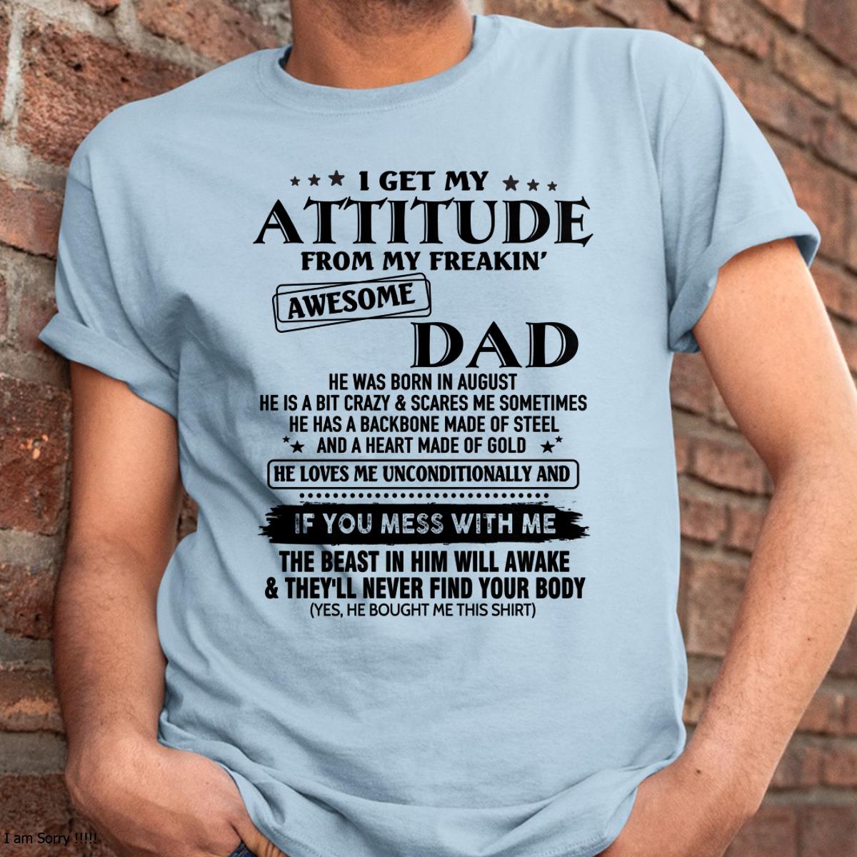 August - Gift For Son and Daughter From Dad - DOAN08 - (SKU-TDADC-08)