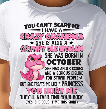 You Can’t Scare Me - Gift For Grandson And Granddaughter From Grandma - DOAN10 (SKU09-130-10)