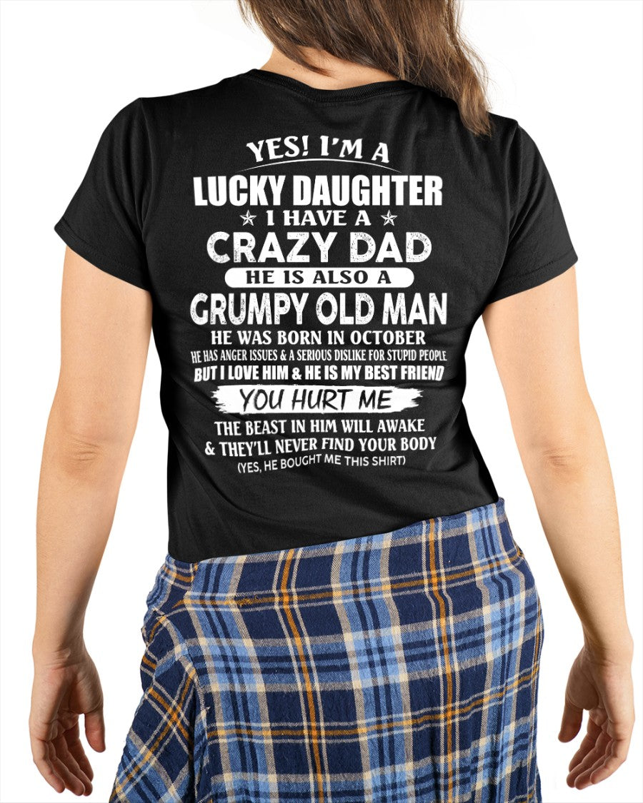 October - Awesome Grumpy Old Dad - Special gift for your daughter From Dad - TIEN10 (SKU10-50-10)