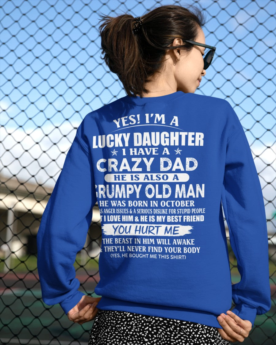 October - Awesome Grumpy Old Dad - Special gift for your daughter From Dad - TIEN10 (SKU10-50-10)