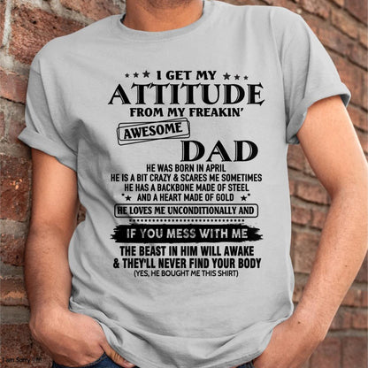 April - Gift For Son and Daughter From Dad - DOAN04 - (SKU-TDADC-04)