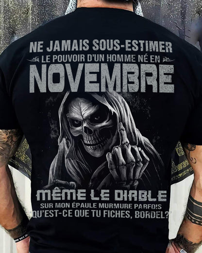 LE POUVOIR D’UN HOMME NÉ EN – T-SHIRT POUR HOMME – DOAN11 (SKU08-61-11)