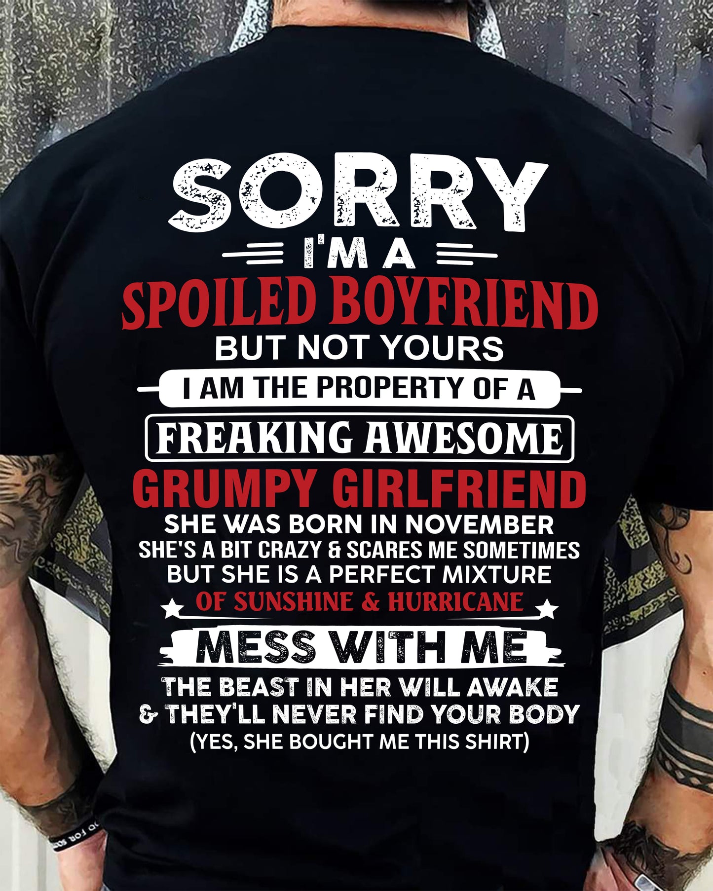 November - Spoiled Boyfriend - Perfect Gift From Girlfriend - TIEN11 (SKU11-18-11)