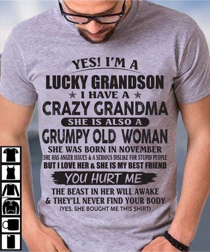 NOVEMBER - LUCKY GRANDSON OF CRAZY GRANDMA -  FROM GRANDMA - TIEN11 (SKU10-173-11)