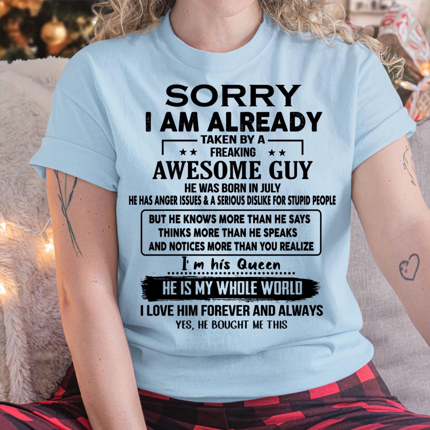 July - Awesome Guy - Perfect gift for your girlfriend or wife From Husband - TIEN07 (SKUT08-11-07)